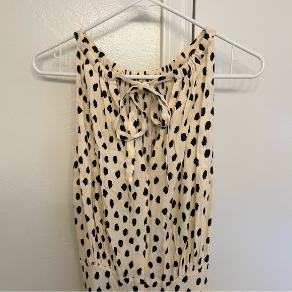 Kate Spade Take a Walk on the Wild Side Halter Dress Size 6 Cream/Black Midi - Picture 10 of 13